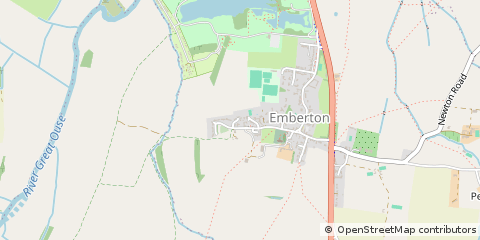 Map of Olney, Buckinghamshire