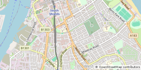 Map of South Shields