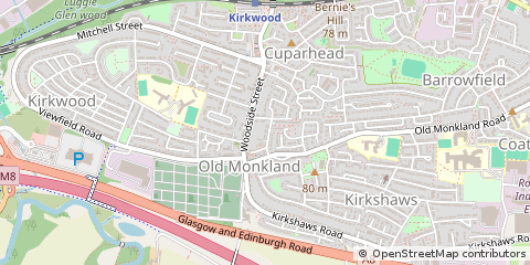 Map of Coatbridge, North Lanarkshire