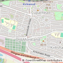 Map of Coatbridge, North Lanarkshire