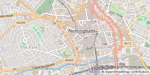 Map of Nottingham