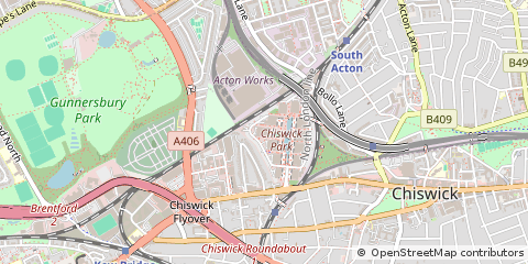 Map of Chiswick, London