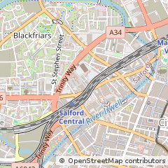 Map of Salford, Greater Manchester
