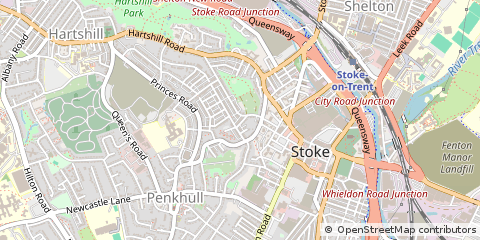 Map of Stoke-on-Trent