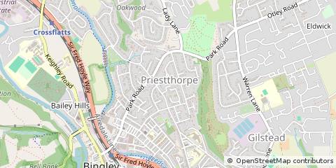 Map of Bingley
