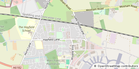 Map of Doncaster, South Yorkshire