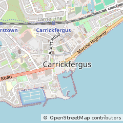 Map of Carrickfergus, Antrim
