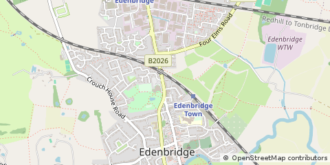 Map of Edenbridge, Kent