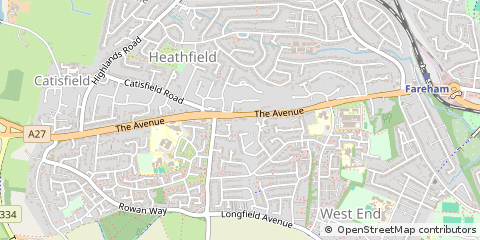 Map of Fareham