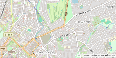 Map of York, North Yorkshire