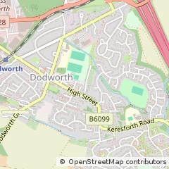 Map of Barnsley, South Yorkshire