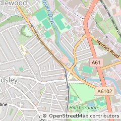 Map of Sheffield
