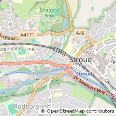Map of Stroud, Gloucestershire