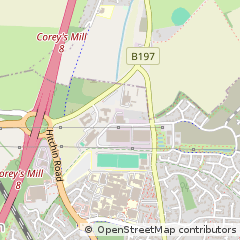 Map of Stevenage, Hertfordshire