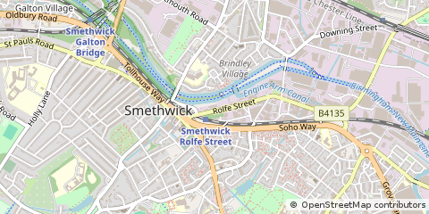 Map of Smethwick, West Midlands