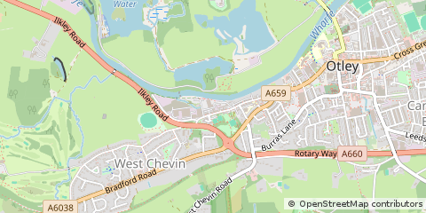 Map of Otley, West Yorkshire