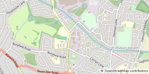 Map of Solihull, West Midlands