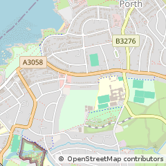 Map of Newquay, Cornwall
