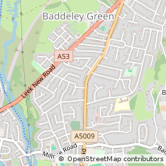 Map of Stoke-on-Trent, Staffordshire