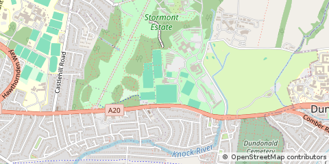 Map of Upper Newtownards Road, Belfast