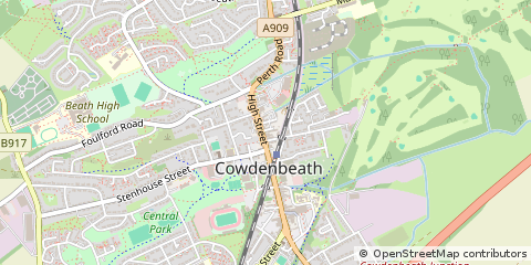 Map of Cowdenbeath