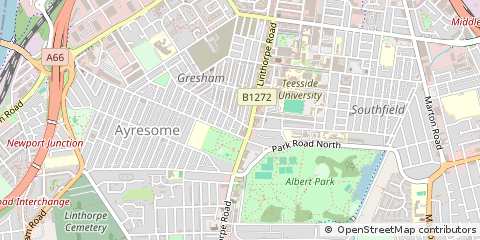 Map of Middlesbrough