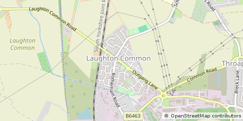 Map of Sheffield, South Yorkshire