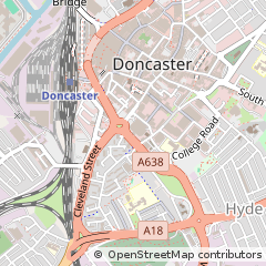 Map of Doncaster
