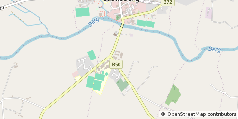 Map of Castlederg, CO. Tyrone