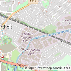 Map of Northolt, Middlesex