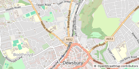 Map of West Yorkshire