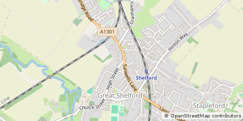 Map of Cambridge, Cambridgeshire