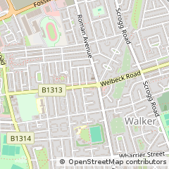 Map of Newcastle Upon Tyne, Tyne & Wear