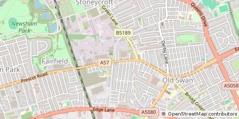 Map of Liverpool, Merseyside
