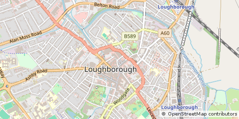 Map of Loughborough