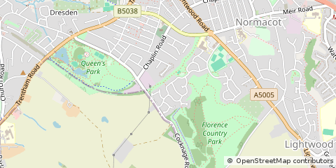 Map of Stoke-on-Trent