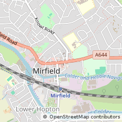 Map of Mirfield, West Yorkshire