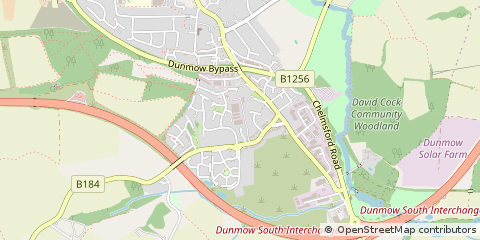 Map of Great Dunmow, Essex