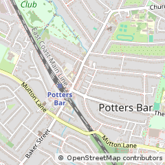 Map of Potters BAR