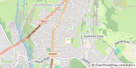 Map of Stoke-on-Trent, Staffordshire