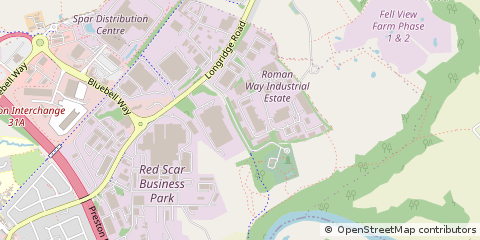 Map of Preston, Lancashire
