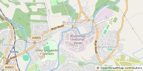 Map of Bridgend