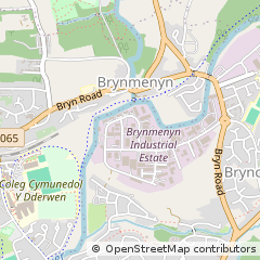 Map of Bridgend