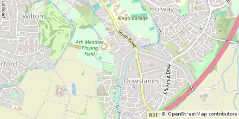 Map of Taunton, Somerset