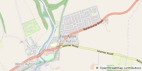 Map of East Ayton, Scarborough