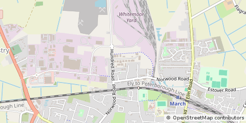 Map of March, Cambridgeshire