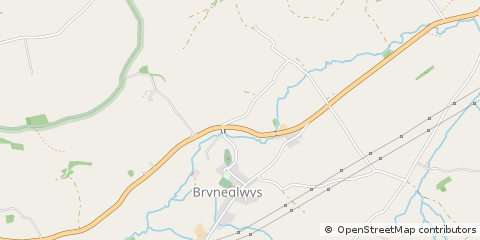Map of Corwen