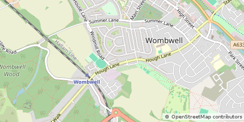 Map of Barnsley, South Yorkshire