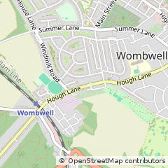 Map of Barnsley, South Yorkshire