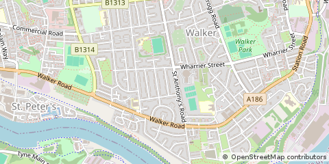 Map of Newcastle Upon Tyne